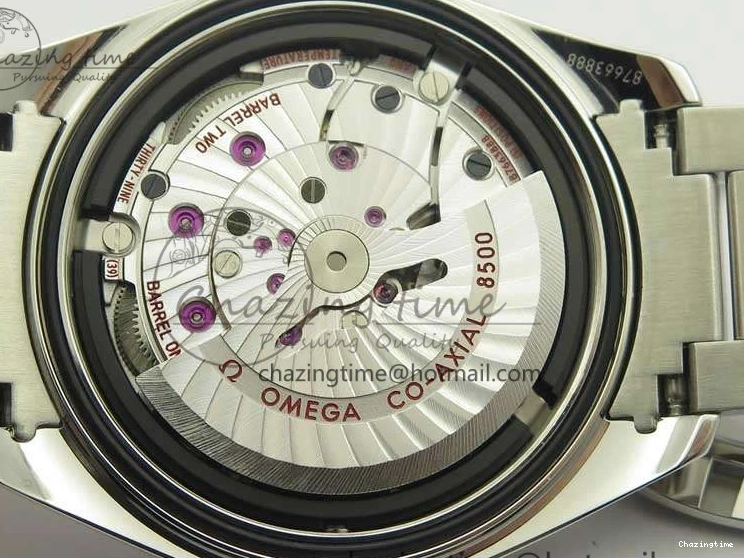 0312 Aqua Terra 150M SS VSF 1:1 Best Edition Black Textured Dial Silver Markers On SS Bracelet A8500 Super Clone Chic 8062